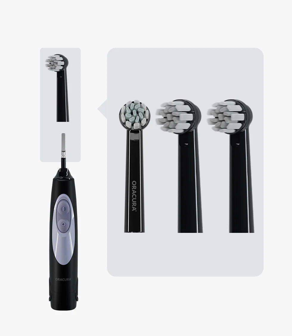 Oscillating Brush Heads with Cap – Pack of 3 for OB100 / OB200