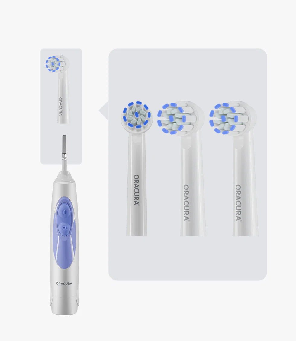 Oscillating Brush Heads with Cap – Pack of 3 for OB100 / OB200