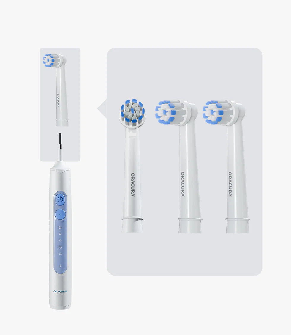 Oscillating Brush Heads with Cap – Pack of 3 for OB100 / OB200