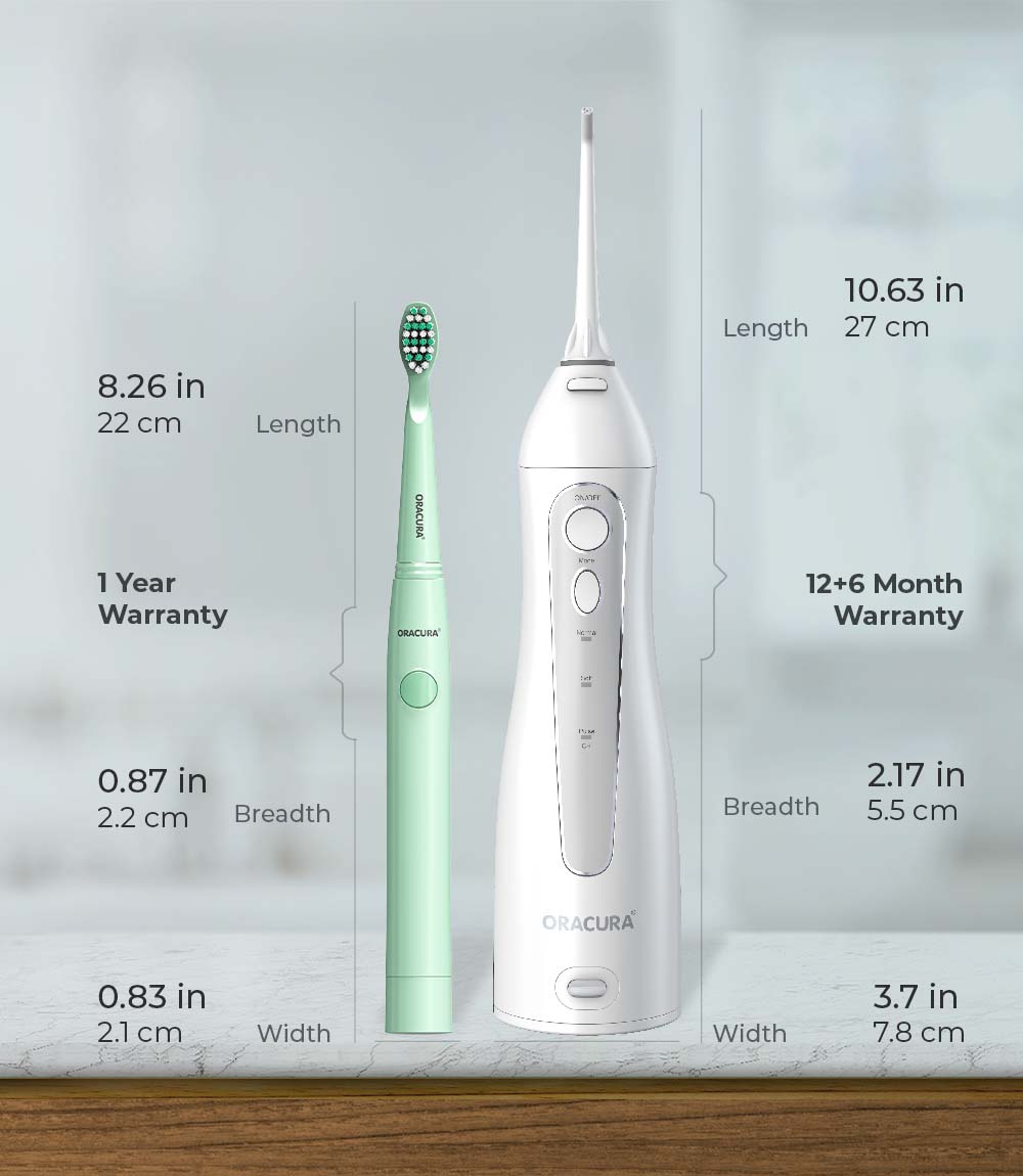 Combo Water Flosser® OC150 LITE & Sonic Lite Battery Operated Electric Toothbrush SB100 SP