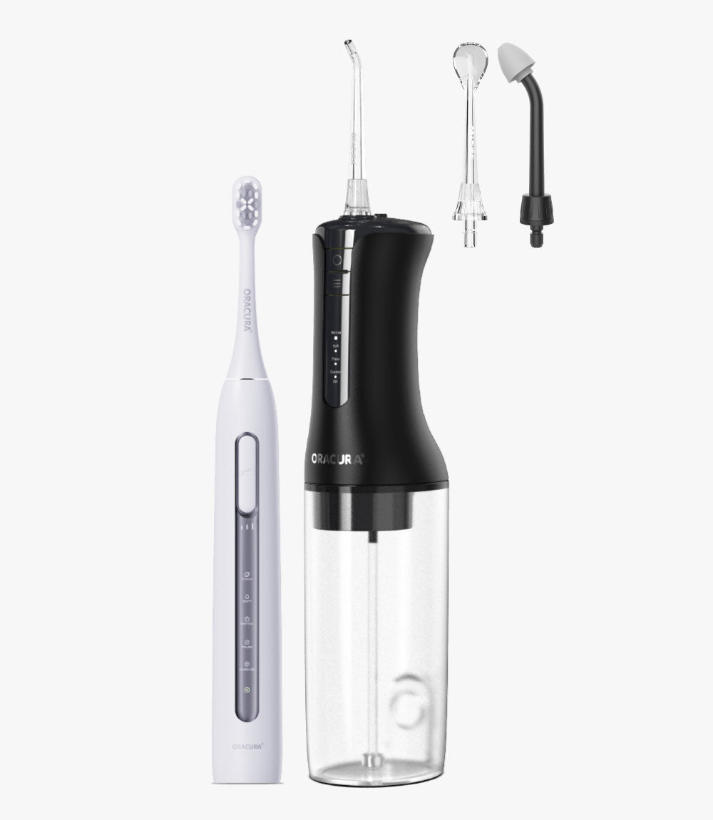 ORACURA® Daily PRO Combo OC300 Smart Pro Water Flosser® & SB300 Sonic Smart Electric Rechargeable Toothbrush