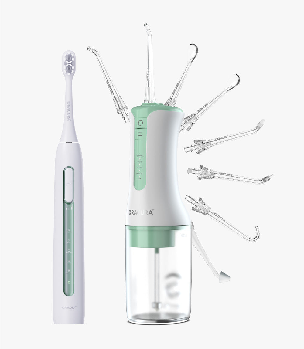 Combo OC300 Smart Pro Water Flosser Dental PRO & SB300 Sonic Smart Electric Rechargeable Toothbrush