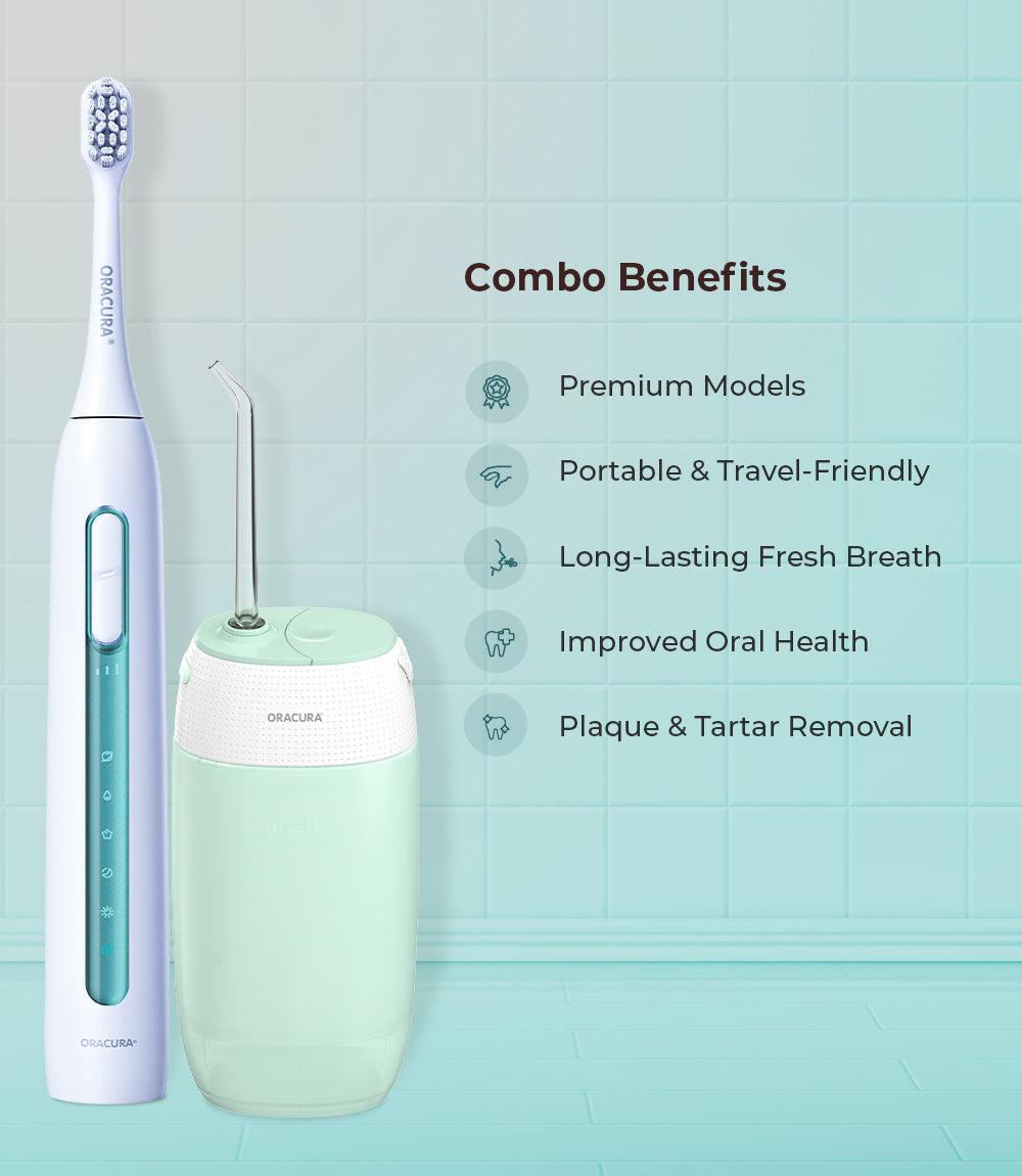 Combo Water Flosser® OC400 & Sonic Smart Electric Rechargeable Toothbrush SB300