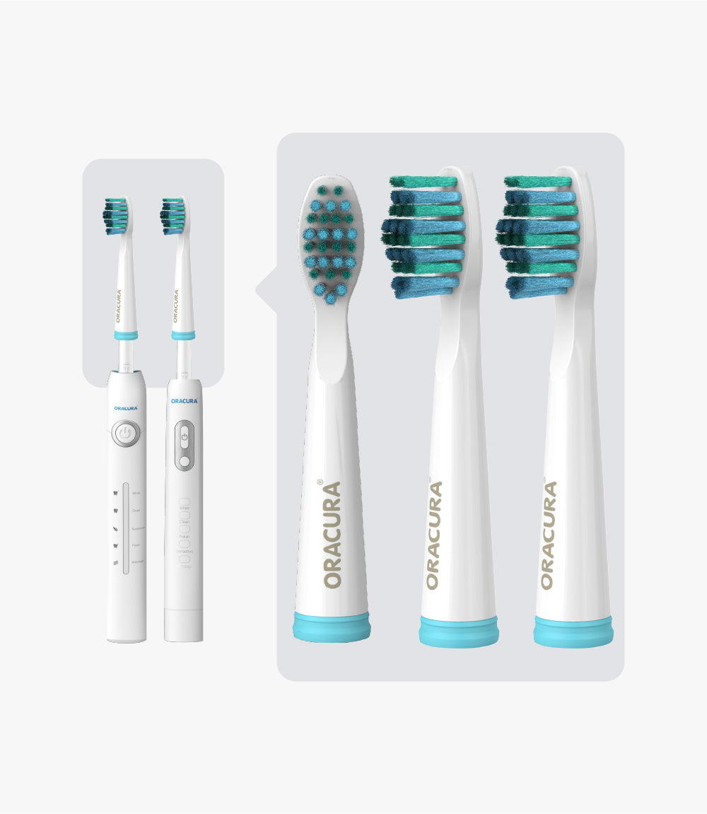 Sonic Lite Electric Toothbrush Heads For SB100 & SB200 (Pack of 3)