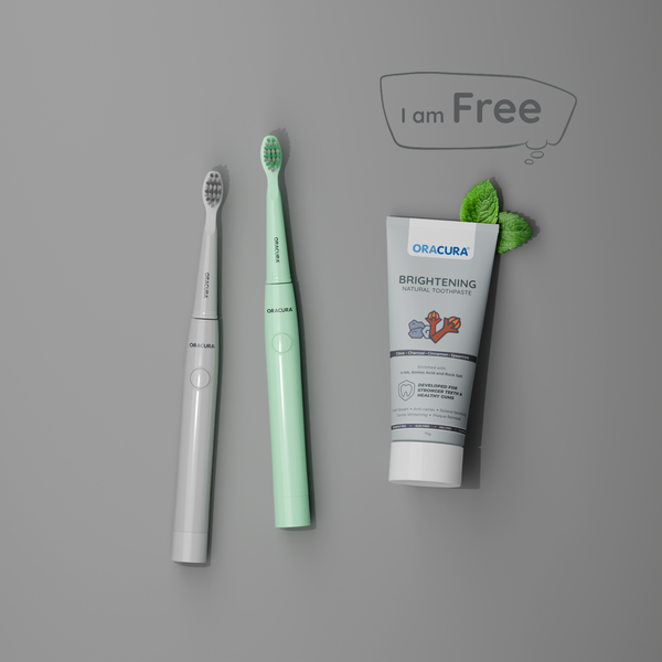 Portable SB100 Sonic Lite Battery Operated Electric Toothbrush Combo