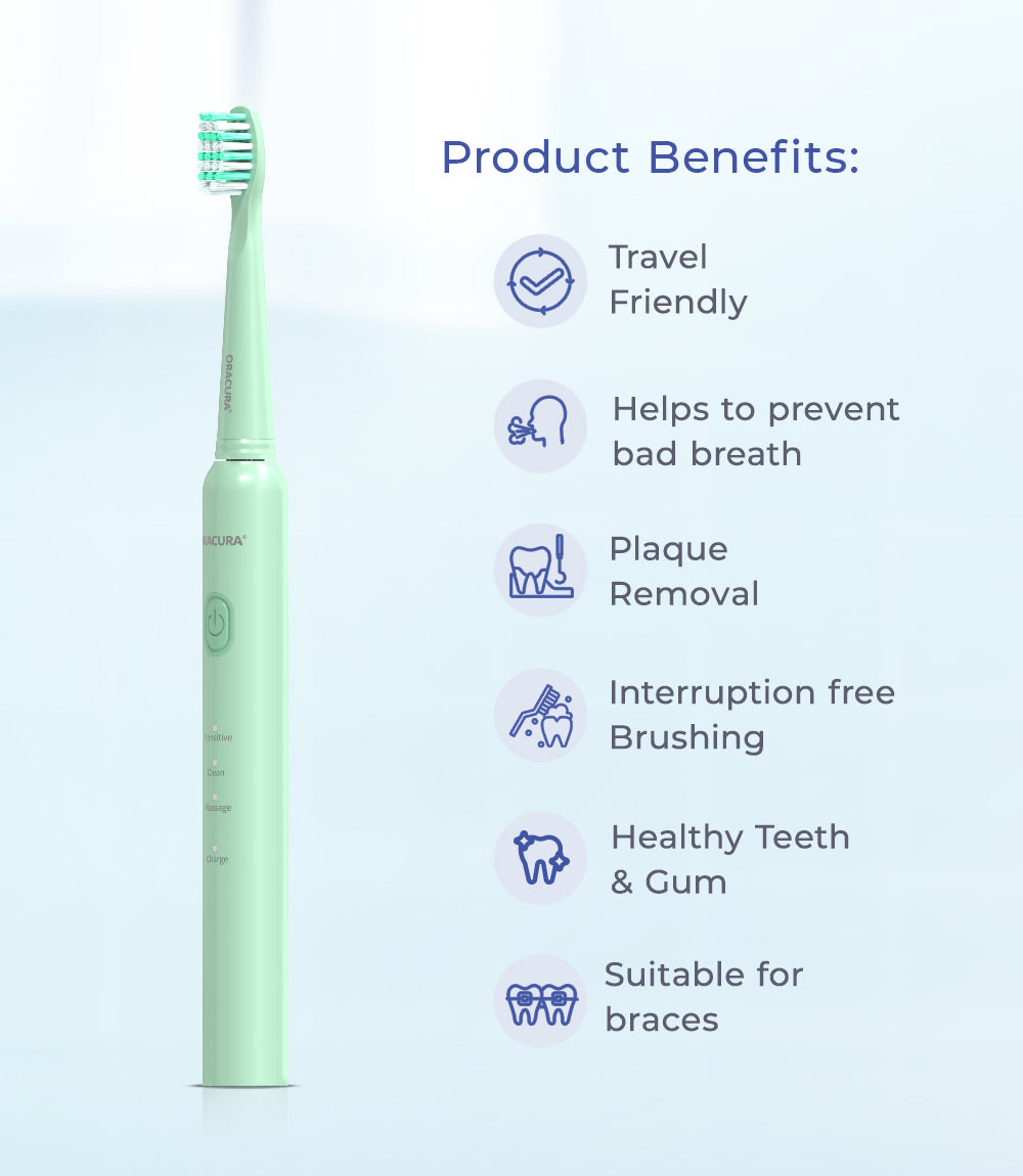 SB200 Sonic Lite Electric Rechargeable Toothbrush- CRED