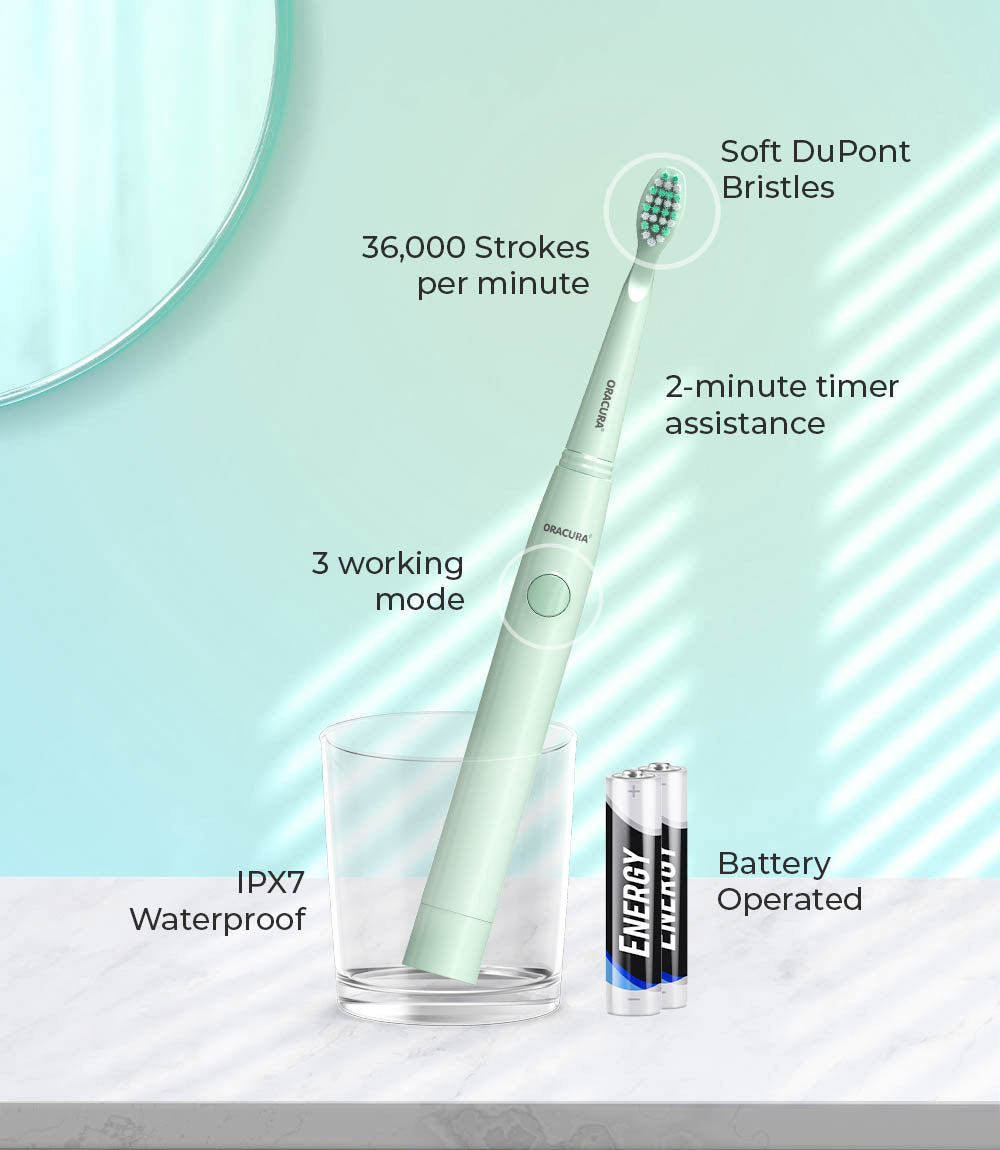 SB100 Sonic Lite Electric Battery Operated Toothbrush SP