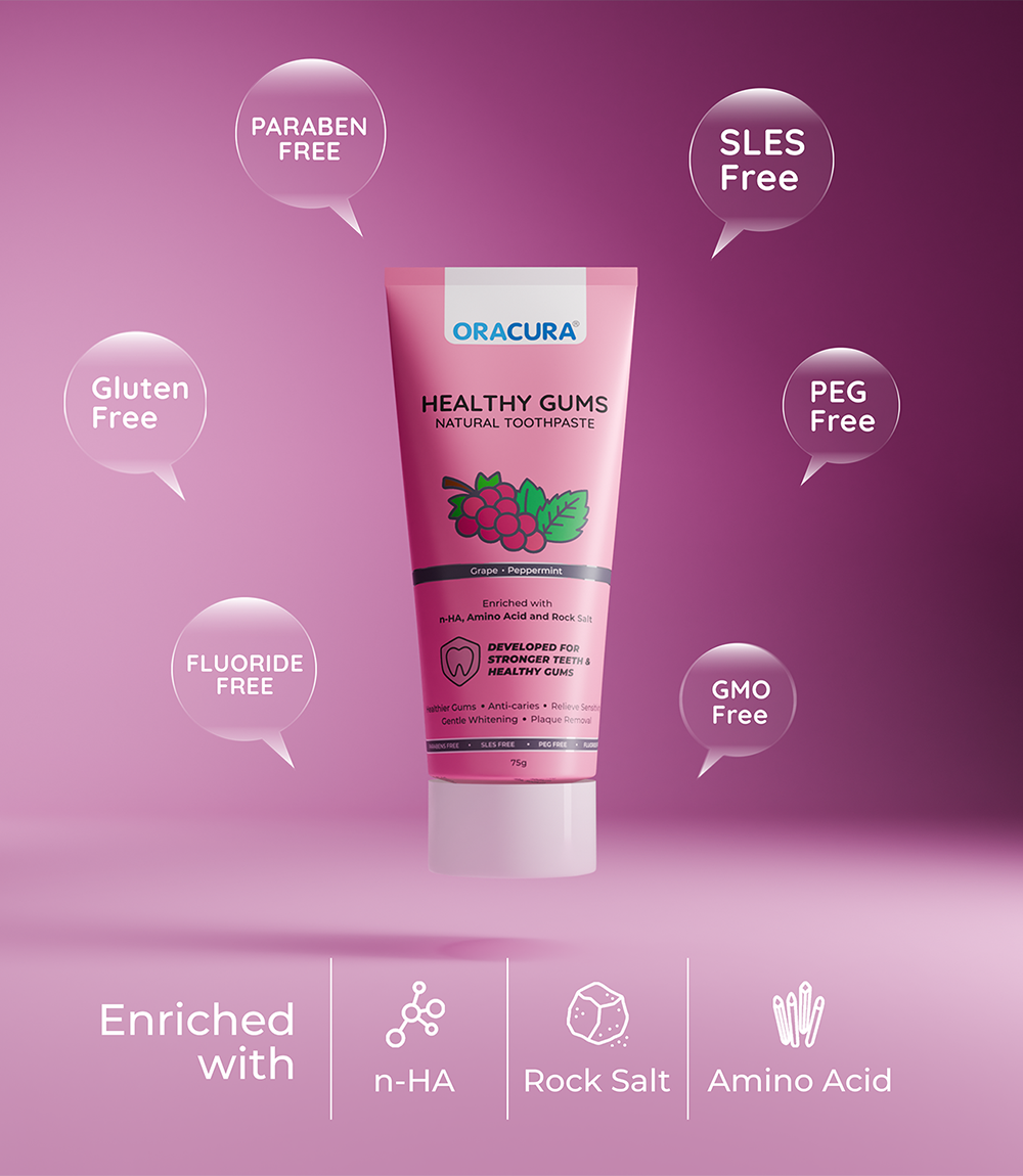 ORACURA Healthy Gums Natural Toothpaste (Grapes)