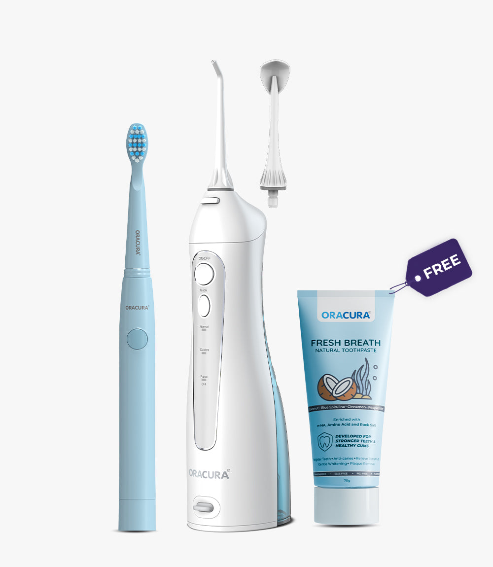 ORACURA® OC150 Daily Care Combo (OC150, SB100 & Natural Toothpaste)