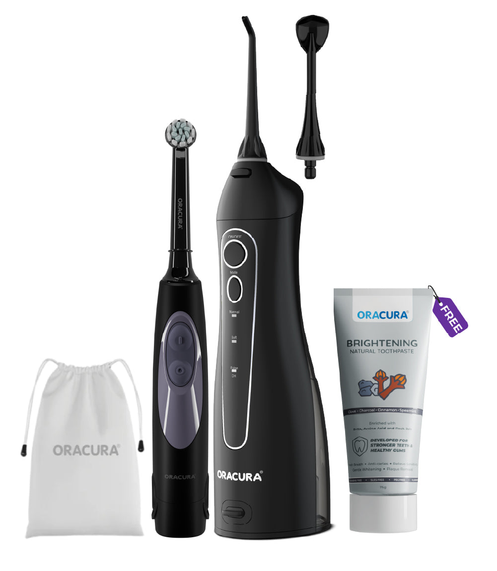 OC150 BeginCare Water Flosser + OB100 Oscillating Electric Toothbrush Combo