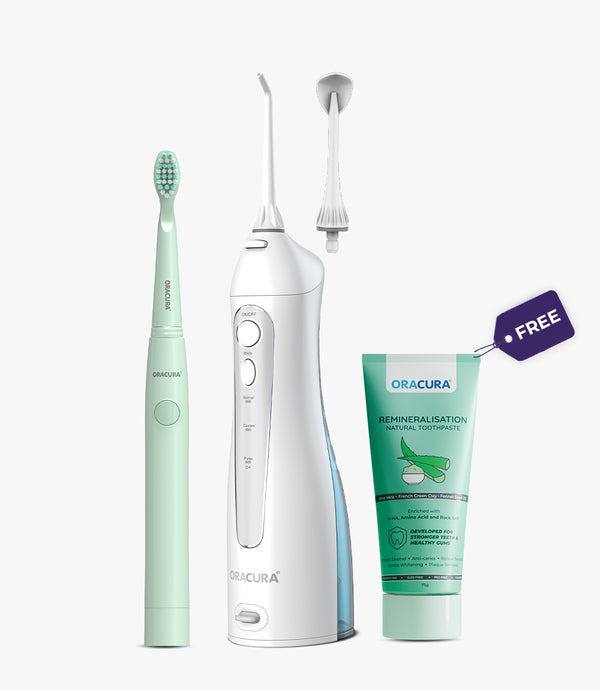 ORACURA® OC150 Daily Care Combo (OC150, SB100 & Natural Toothpaste)