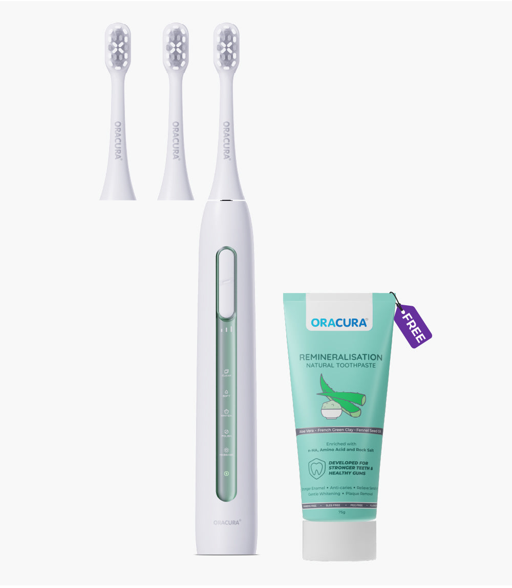 Sonic Duo of SB300 Electric Toothbrush & Natural Toothpaste with 2 Brush heads Combo