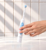 OB100 BeginCare Oscillating Battery Operated Electric Toothbrush – White – 01
