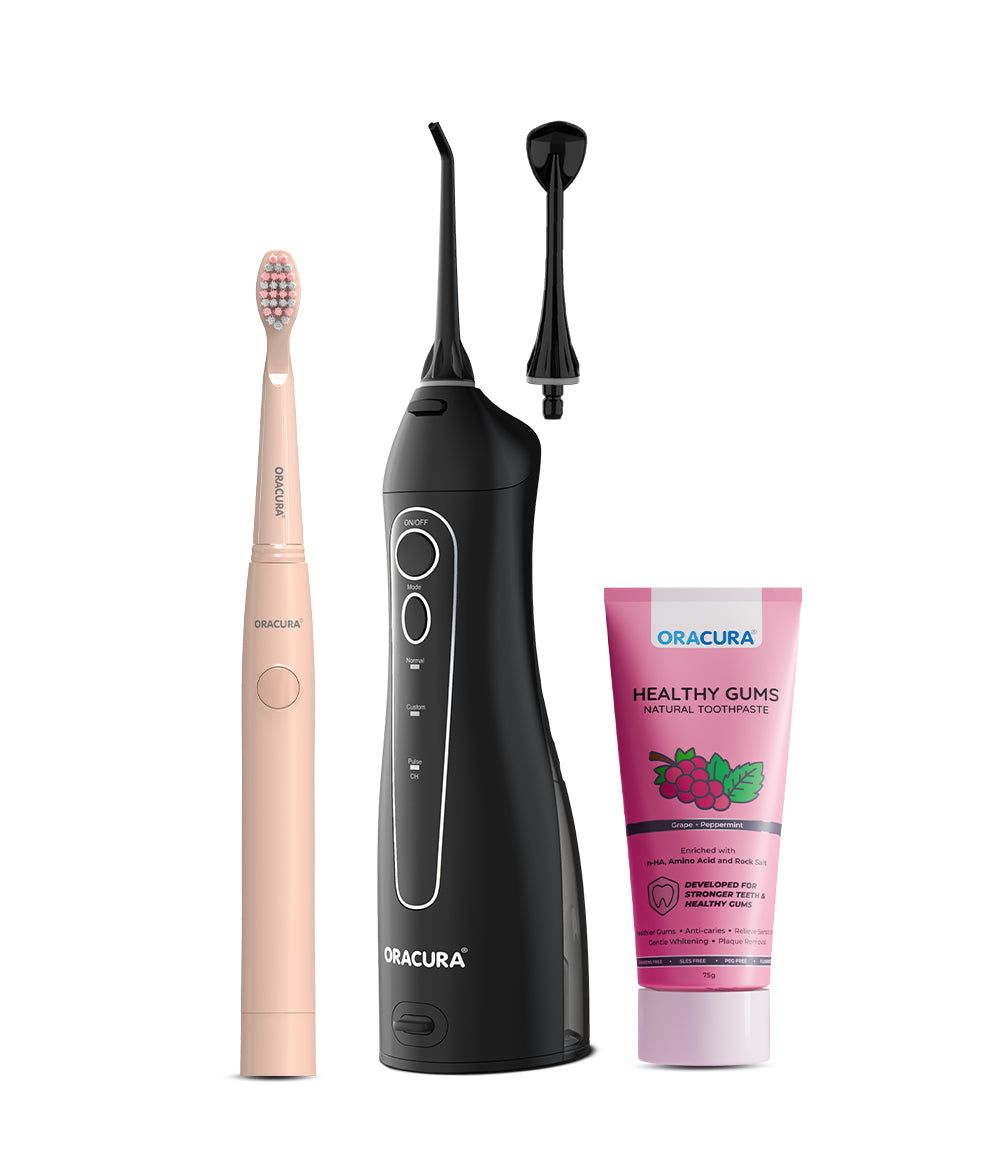 ORACURA® OC150 Daily Care Combo (OC150, SB100 & Natural Toothpaste)