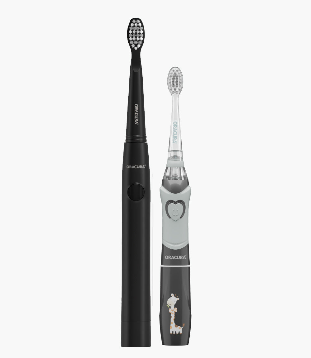 Adult & Kid Sonic Electric Brushes Combo SB100 & KSB100 (Battery Operated)