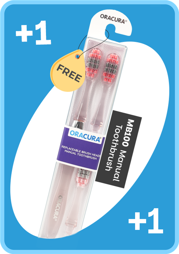 Free MB100 manual toothbrush, Pack of 1