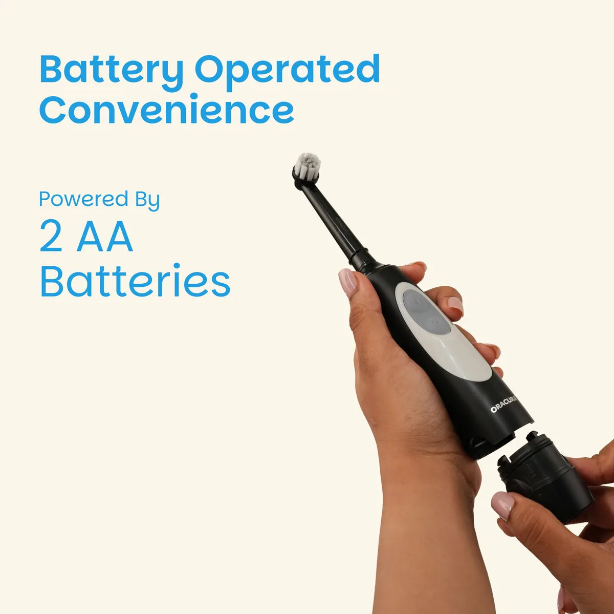 OB100 BeginCare Oscillating Battery Operated Electric Toothbrush