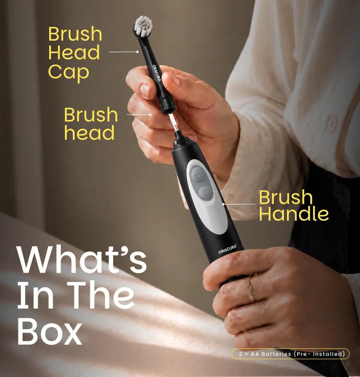 OB100 BeginCare Oscillating Battery Operated Electric Toothbrush
