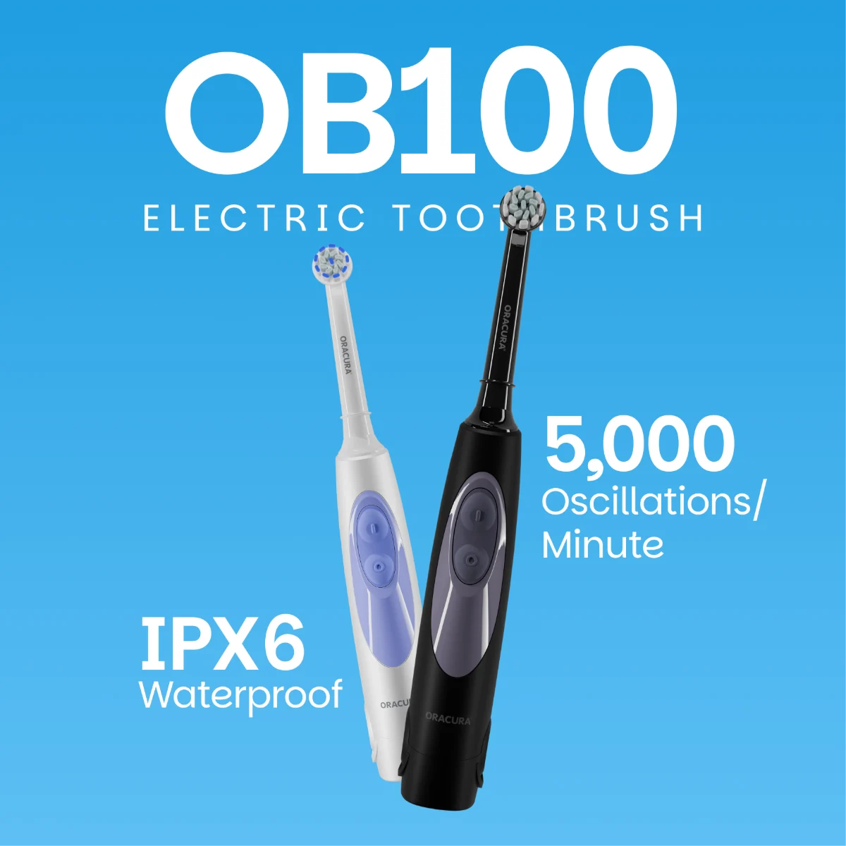 OB100 BeginCare Oscillating Battery Operated Electric Toothbrush