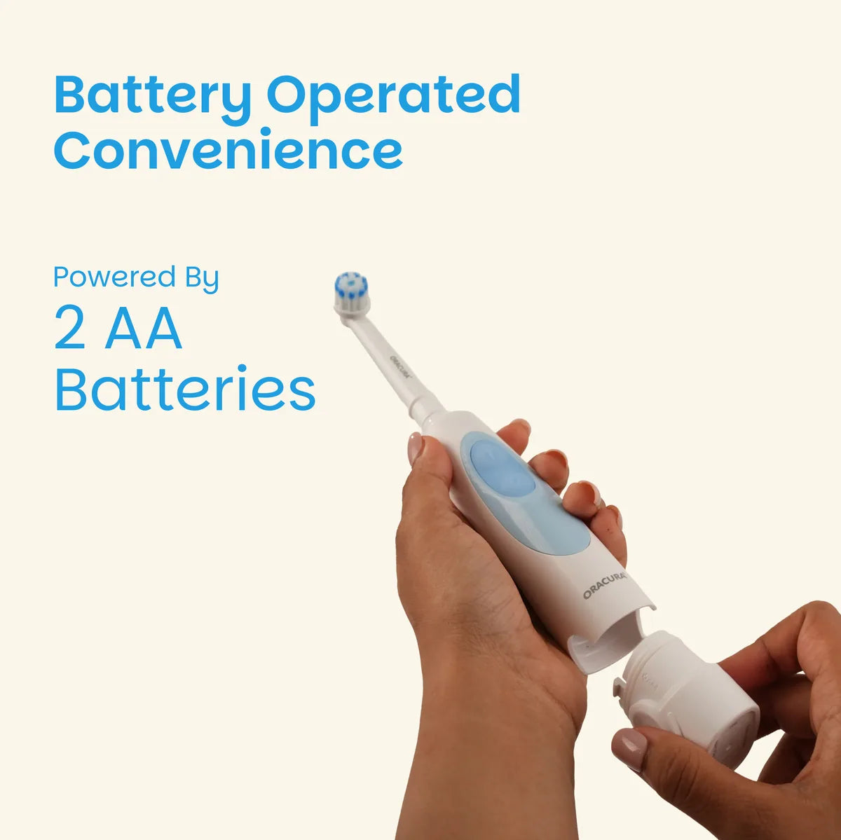 OB100 BeginCare Oscillating Battery Operated Electric Toothbrush