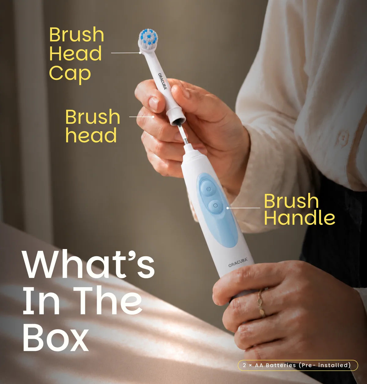 OB100 BeginCare Oscillating Battery Operated Electric Toothbrush
