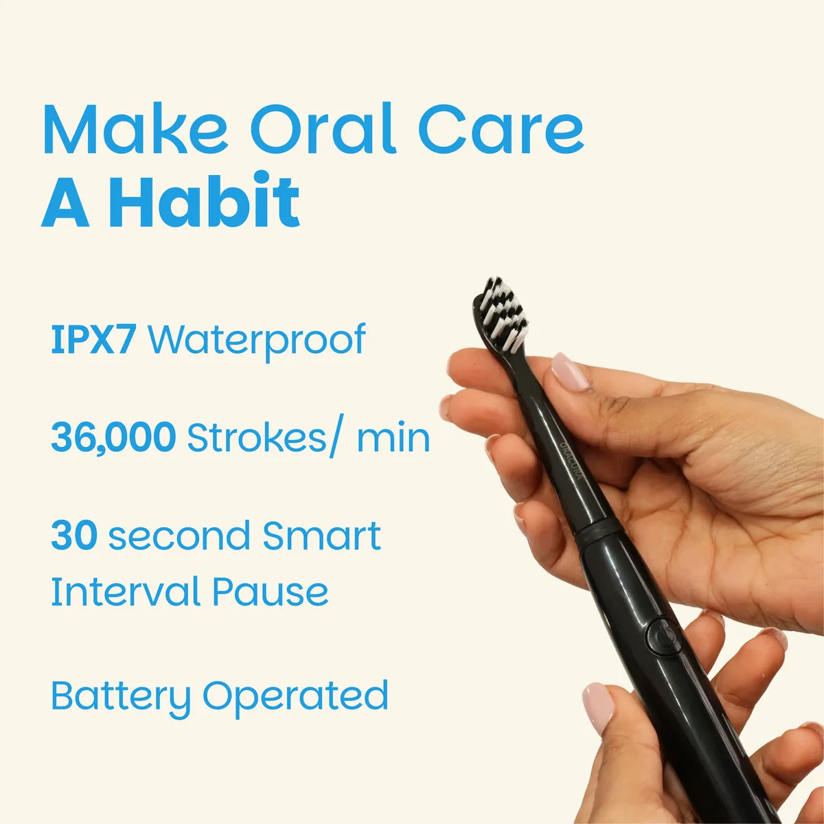 SB100 Sonic Lite Battery Operated Electric Toothbrush