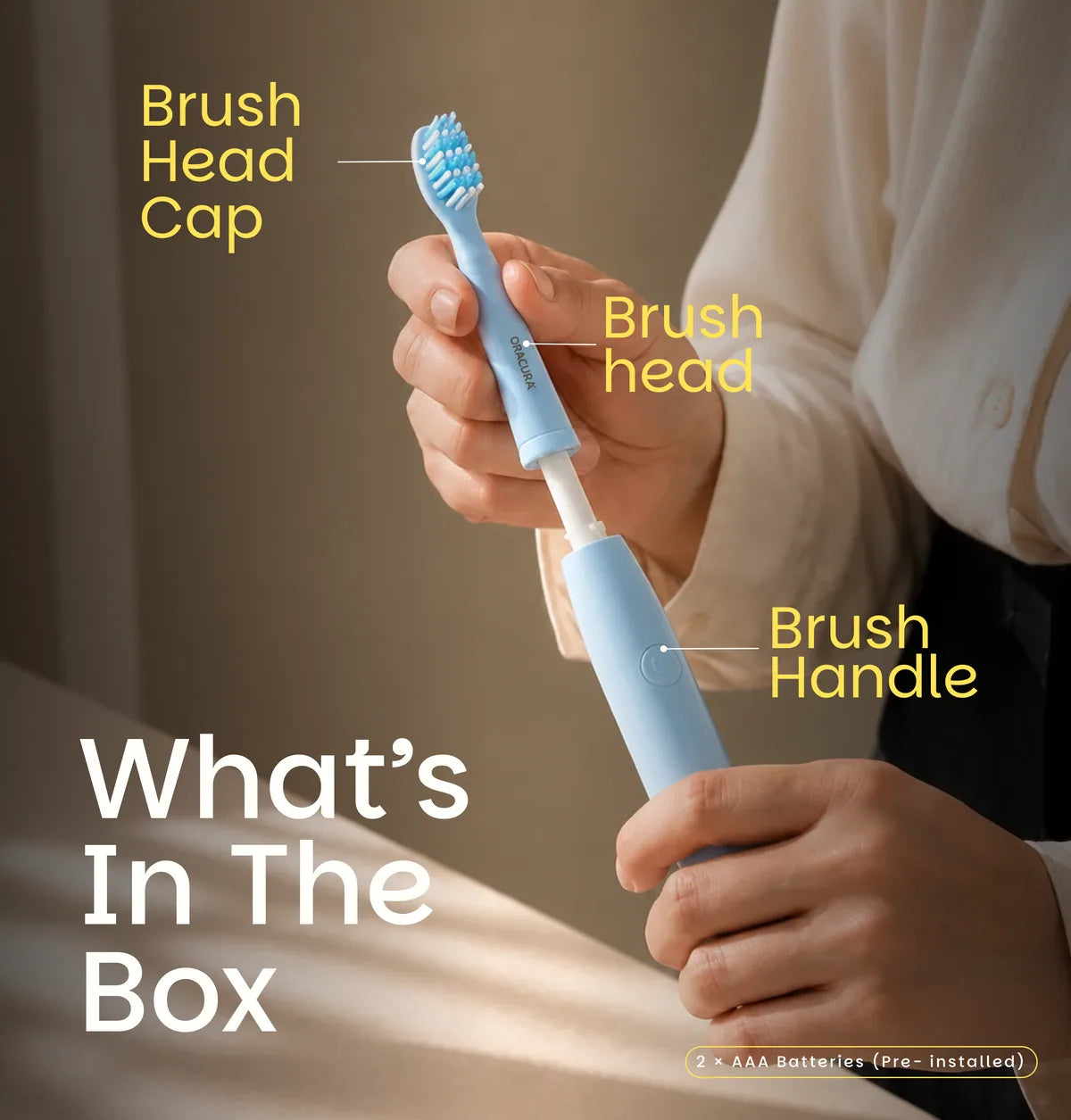SB100 Sonic Lite Battery Operated Electric Toothbrush