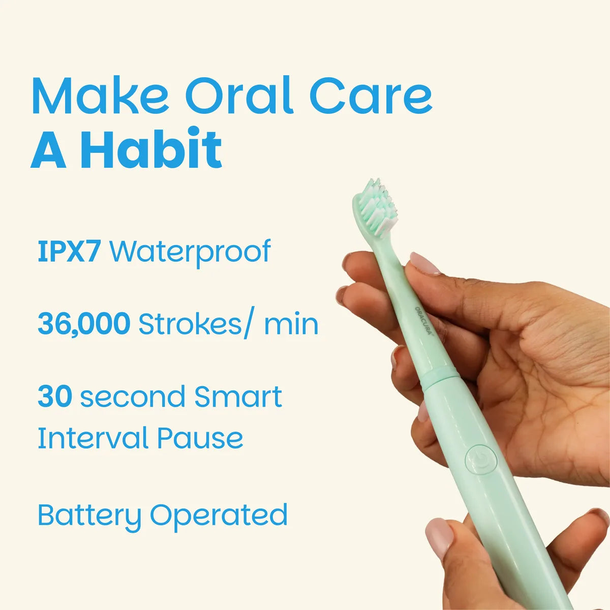 SB100 Sonic Lite Battery Operated Electric Toothbrush