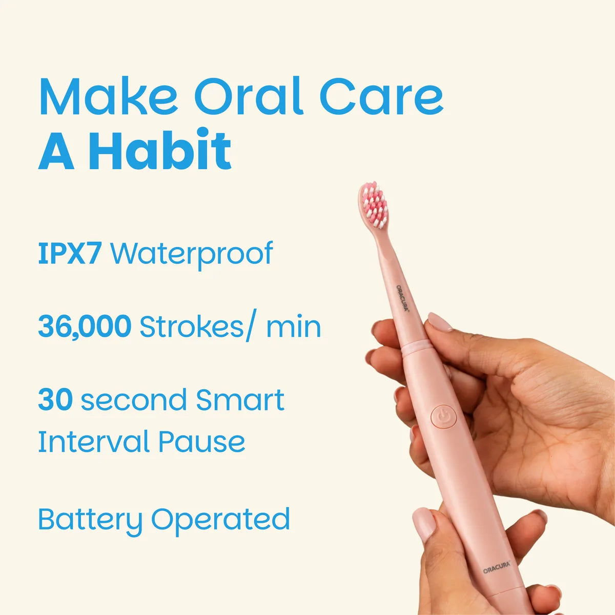 SB100 Sonic Lite Battery Operated Electric Toothbrush