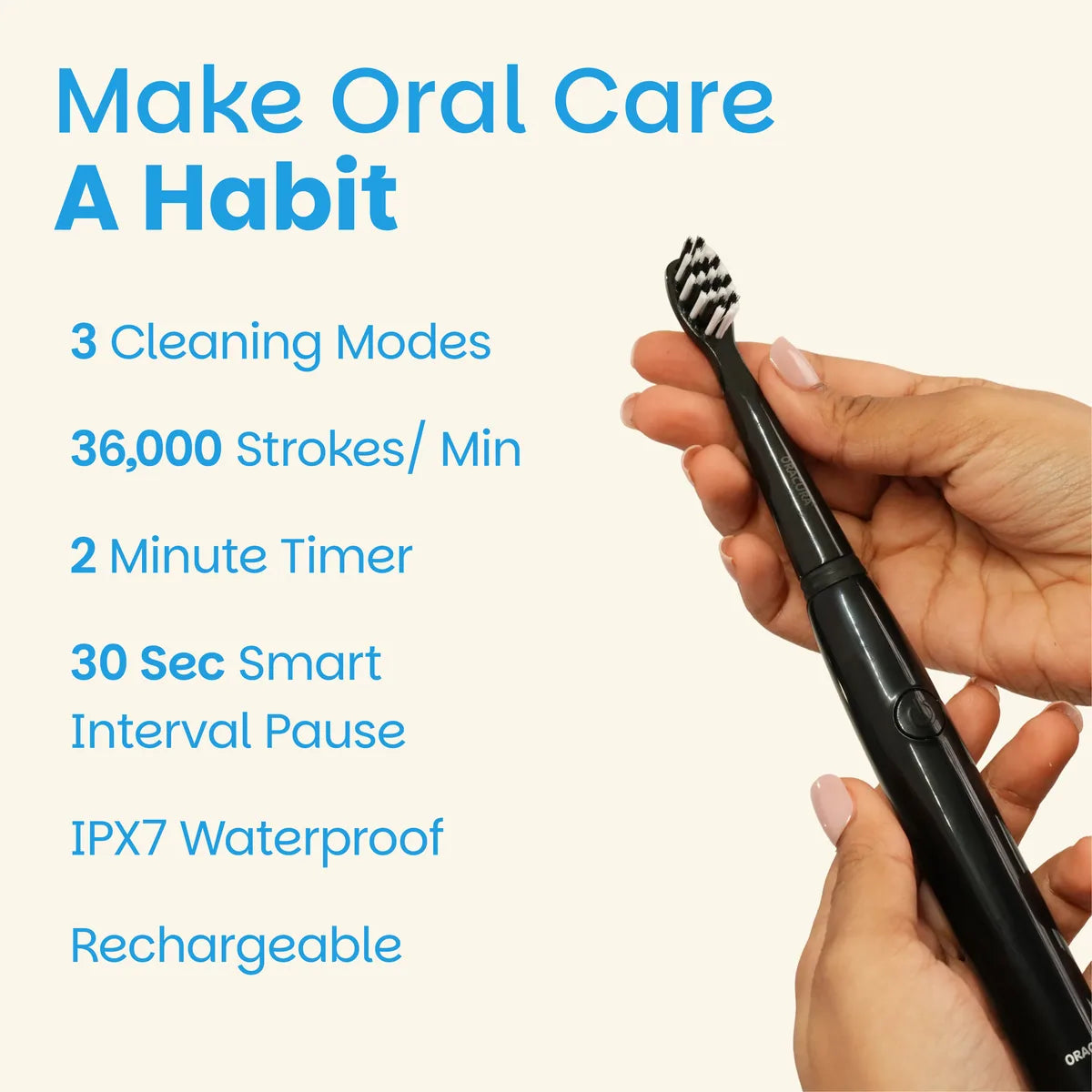 SB200 BeginCare Sonic Rechargeable Electric Toothbrush