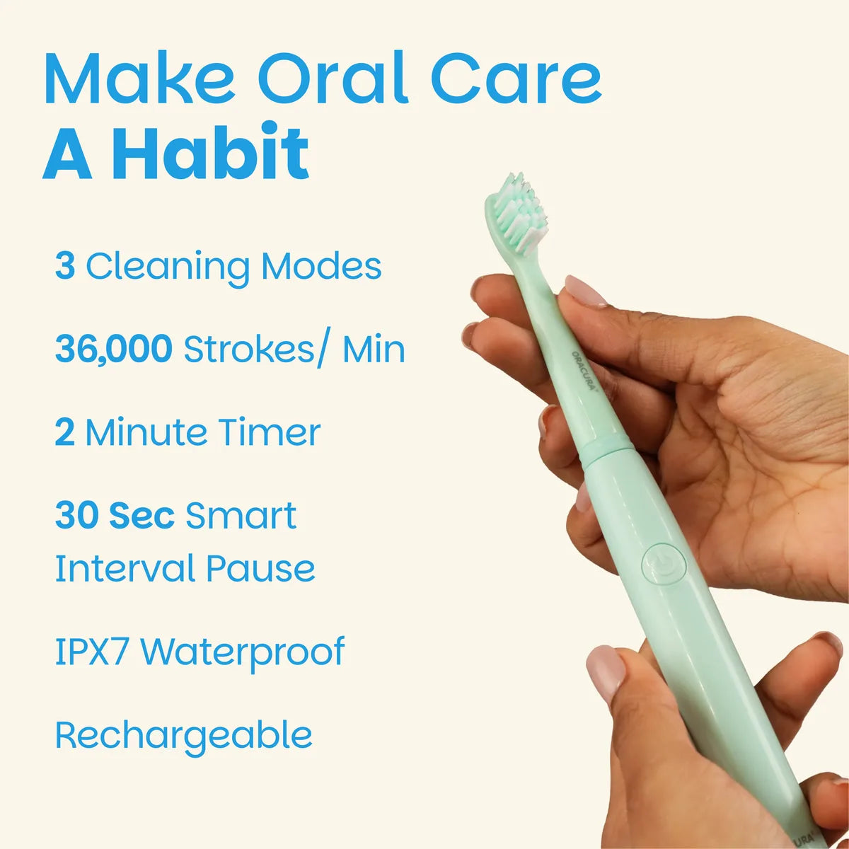 SB200 BeginCare Sonic Rechargeable Electric Toothbrush