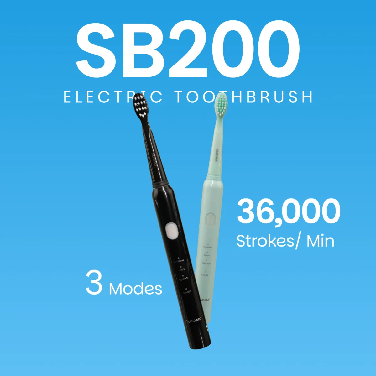 SB200 BeginCare Sonic Rechargeable Electric Toothbrush