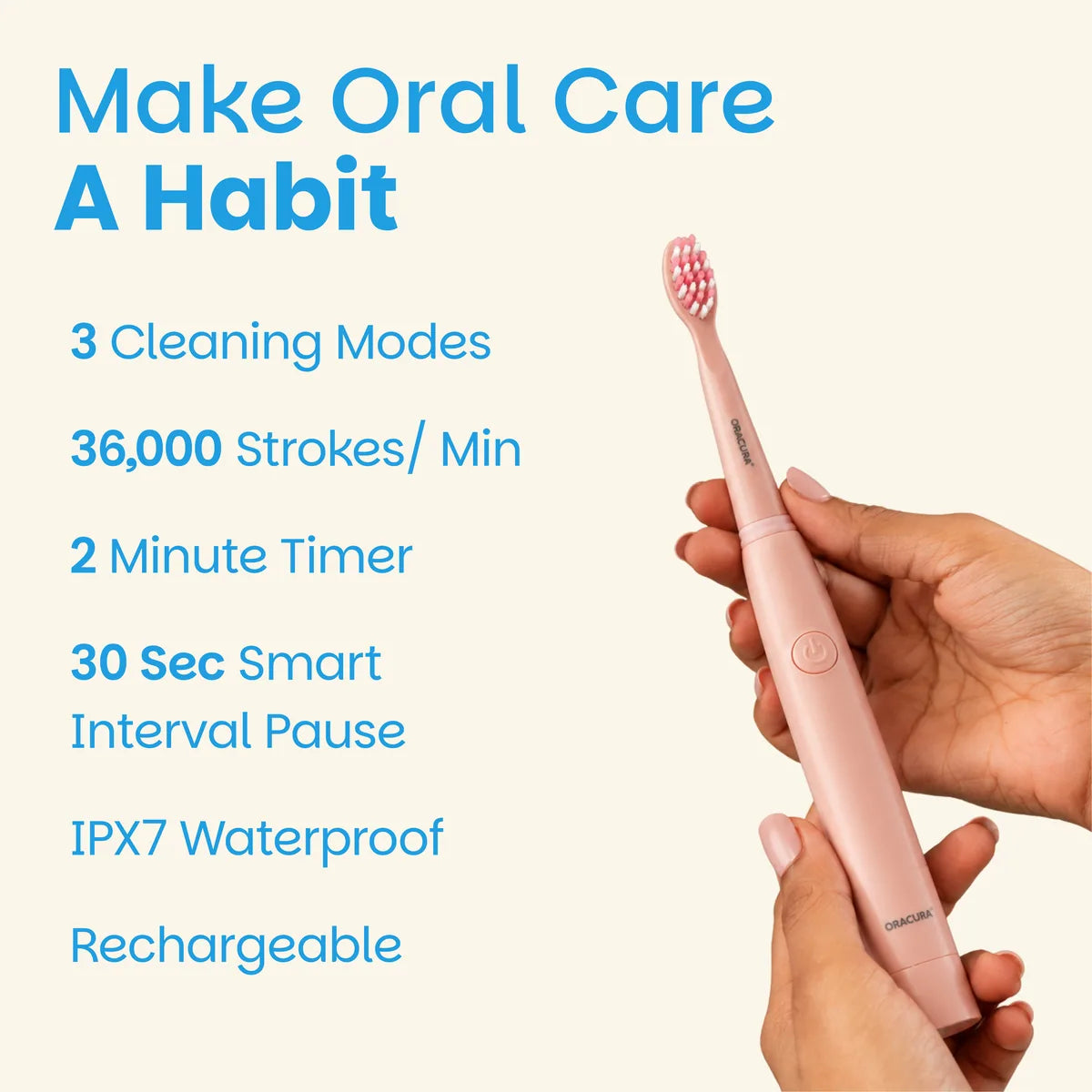 SB200 BeginCare Sonic Rechargeable Electric Toothbrush